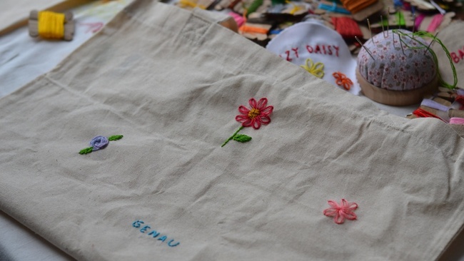 Floral Tote Bag Embroidery Workshop