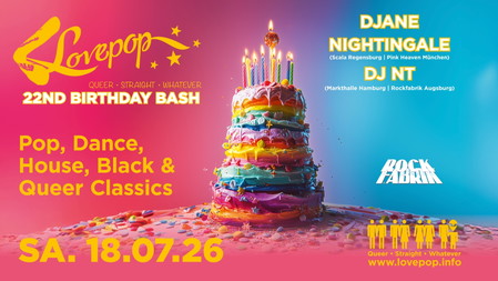 LOVEPOP - 22 Years Birthday Bash feat. DJane NIGHTINGALE
