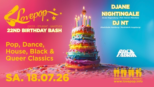 LOVEPOP - 22 Years Birthday Bash feat. DJane NIGHTINGALE