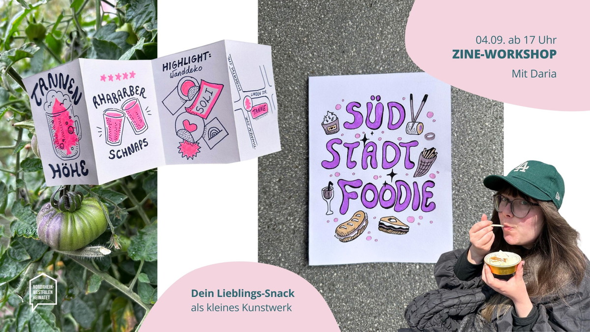 Titelbild der Veranstaltung Home Stories Weekend: Zine-Workshop "Südstadt Foodie"