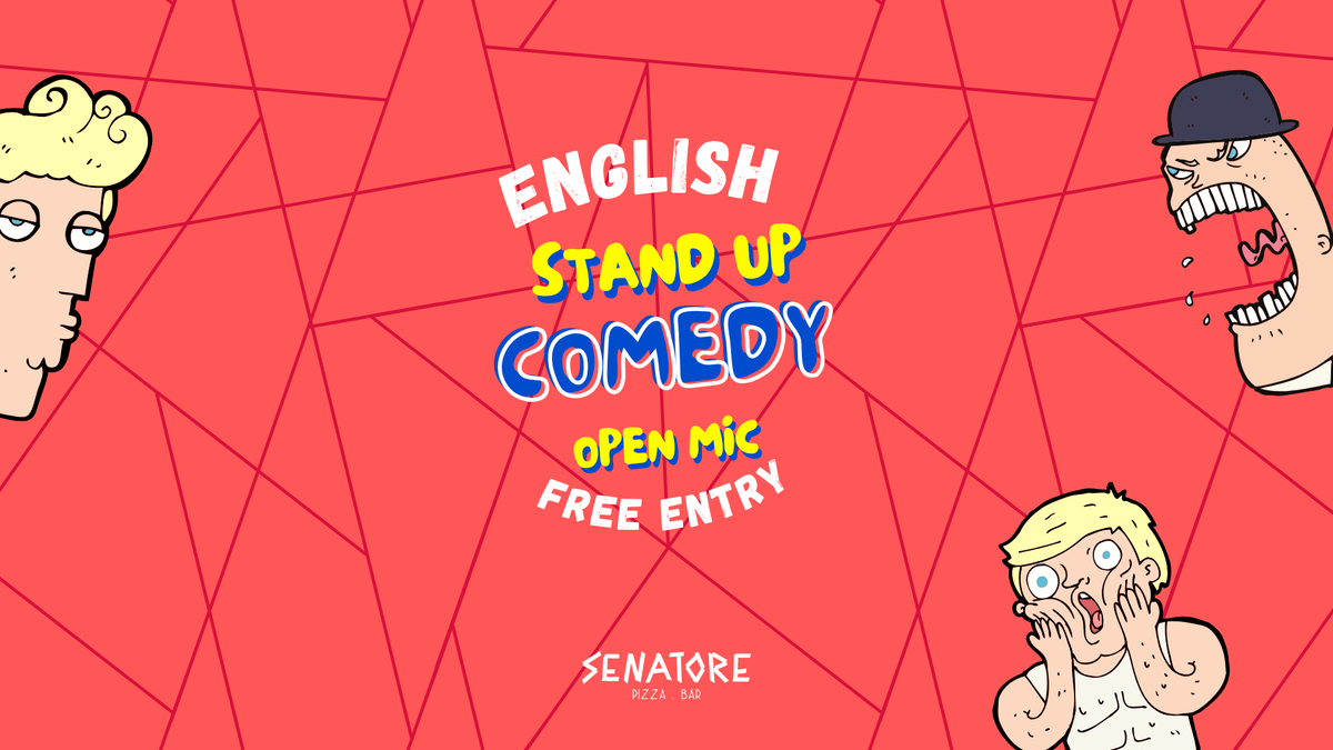 Titelbild der Veranstaltung ENGLISH STAND-UP COMEDY 🎤🇬🇧 OPEN MIC