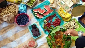 Veganes mitbring Picknick