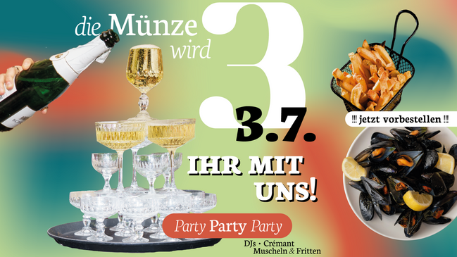 die MÜNZE wird 3 - WIR MIT EUCH! 💫 - Party Party Party