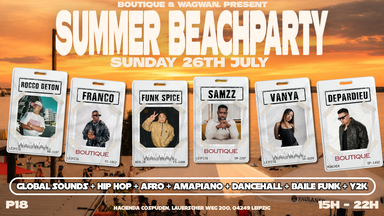 wagwan. & boutique pres. SUMMER BEACH PARTY | Hacienda Cospuden