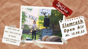 Slamrath Open Air - Der Poetry Slam in Düsseldorf-Benrath
