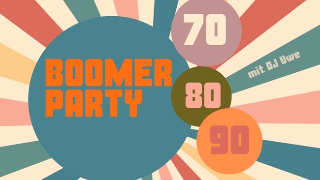 Boomer-Party: 70er/80er/90er