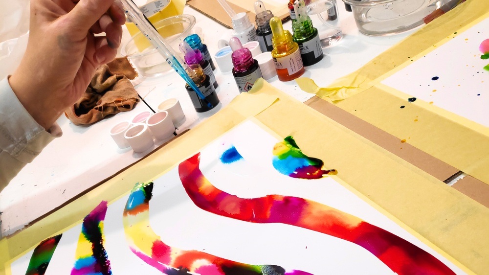 Aquarell mal anders! Entspanntes und intuitives Fließenlassen
