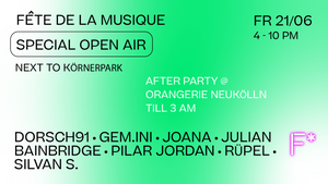 Fête de la Musique Open Air and Afterparty