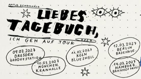 Antje Schomaker | Liebes Tagebuch, ich geh auf Tour!