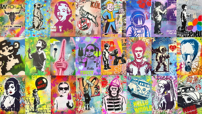 Graffiti-Workshop: Street Art auf Leinwand in Köln