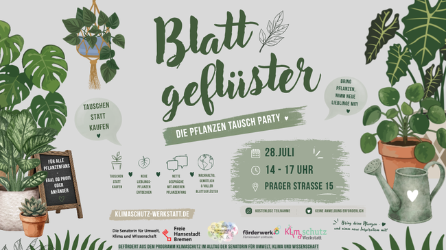 Blattgeflüster - Die Pflanzen Tausch Party