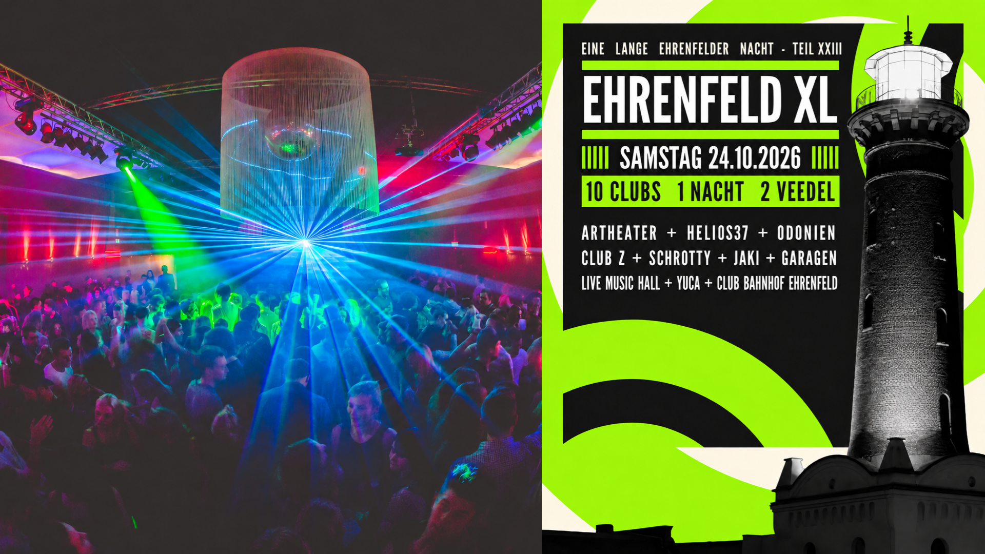 Live Music Hall w/ Back to the 00s & Trash Island // Ehrenfeld XL – 10 Clubs, 1 Nacht, 2 Veedel