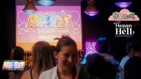 🏳️‍🌈🏳️‍⚧️  QUEER LOVE AT FIRST SLIDE Köln | HEAVENUE SPECIAL 🏳️‍🌈🏳️‍⚧️ Audience Ticket | Power Point Dating by Rausgegangen