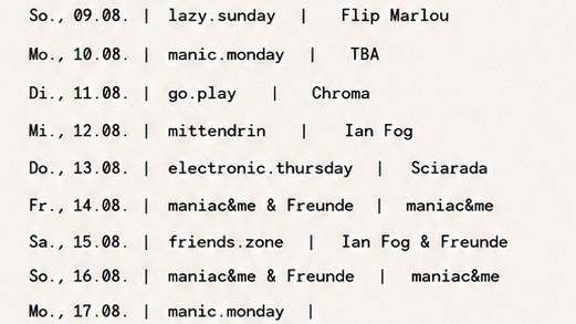 lazy.sunday mit Flip Marlou