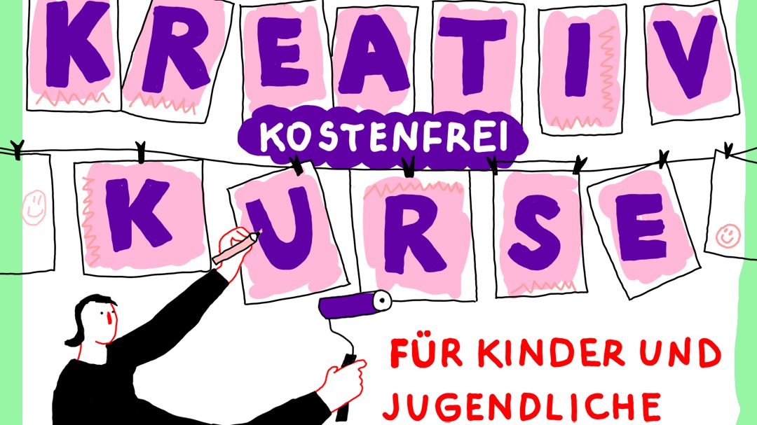 Kreativkurs für Kinder: Drucken mit Musterwalzen