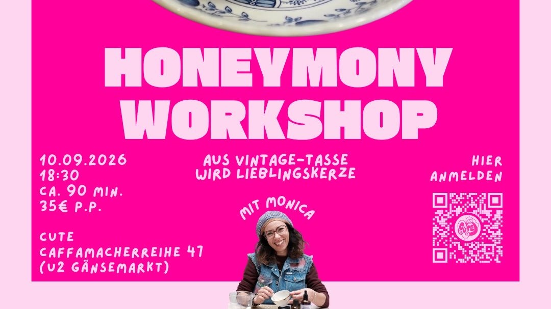 Titelbild der Veranstaltung TINY VINTAGE KERZEN WORKSHOP bei CUTE
