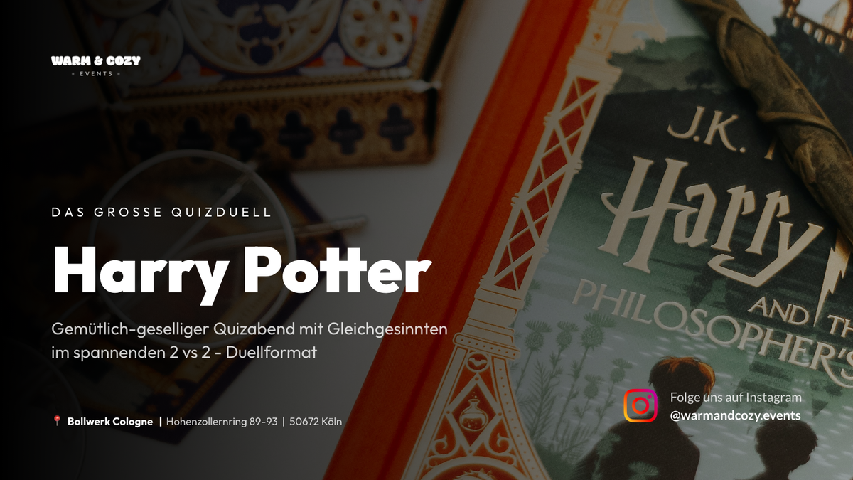Titelbild der Veranstaltung Das große Quizduell: Harry Potter | Köln