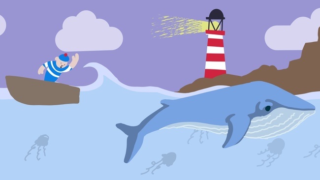 Die Geschichte von dem Wal und dem Meer