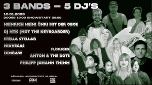 3 BANDS 5 DJ'S - Conceptual Concert Evening