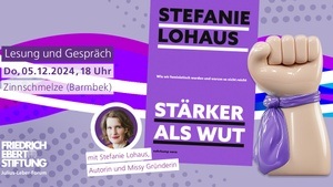 Lesung und Gespräch mit Stefanie Lohaus: „Stärker als Wut“