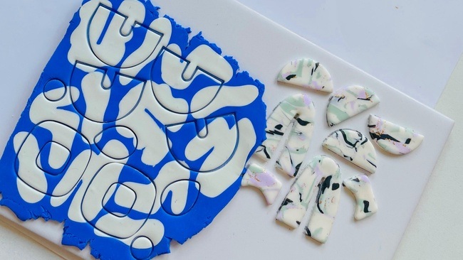 Polymer Clay Ohrringe