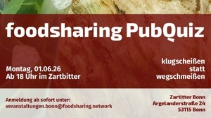Klugscheißen statt Wegschmeißen - das foodsharing PubQuiz im ZartBitter