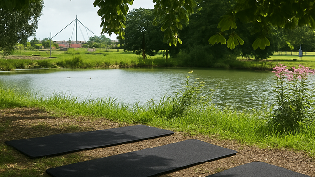 Outdoor Yoga & Latte @Flora und Fauna ☕️🧘🏽‍♀️
