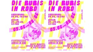 Die Bubis in Robo - Ausstellung und Live Portrait Zeichnen mit dem Duett Bubette