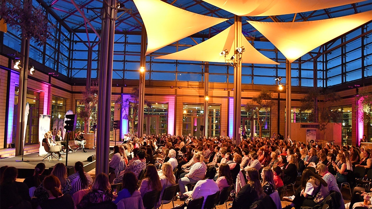 Mediengarten der media city leipzig