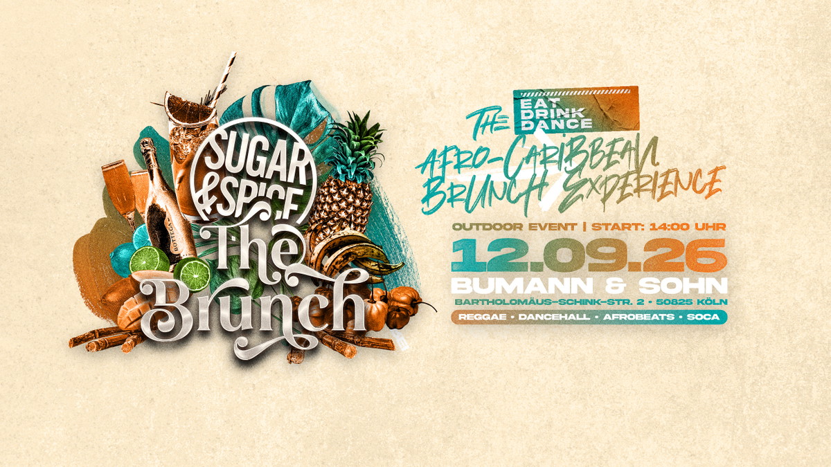 Titelbild der Veranstaltung SUGAR & SPICE – The Brunch // The Afro-Caribbean Brunch Experience