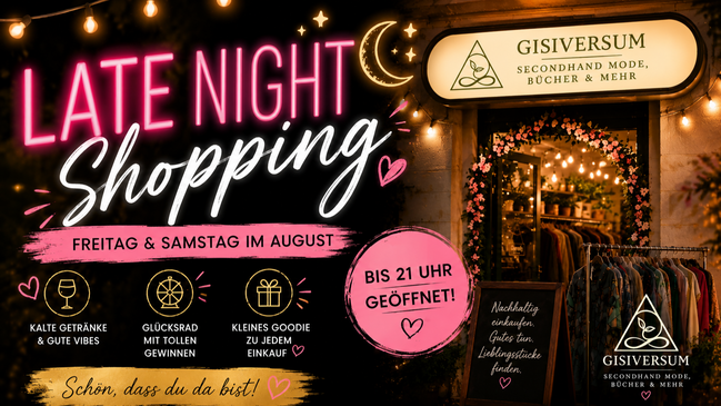 Late Night Shopping im Gisiversum – entspannt stöbern bis 21 Uhr