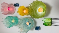 LUUUMA Lichtobjekte aus Fiberglas und Gießharz - und du bemalst sie selber bei mir in der LadenManufaktur...Gold sieht toll aus. Super einfach, super persönlich, super Geschenk..