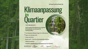 Online Vortrag Klimaanpassung im Quartier