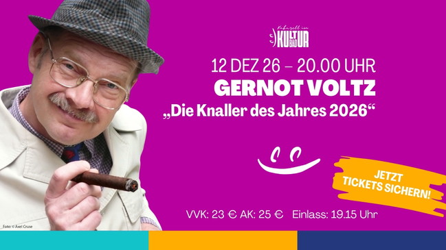 Gernot Voltz „Die Knaller des Jahres 2026“