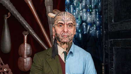 The Vanishing Māori Show präsentiert - Eine gemeinsame Reflexion.  Kunst, Storytelling und Performance mit George Nuku