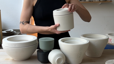 Töpfern - Gipsformenbau Kurs für deine eigene Cappuccino Becher Gipsform