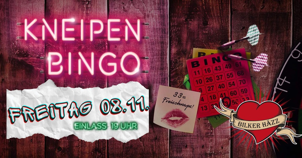 -AUSVERKAUFT - Kneipenbingo im Bilker Häzz