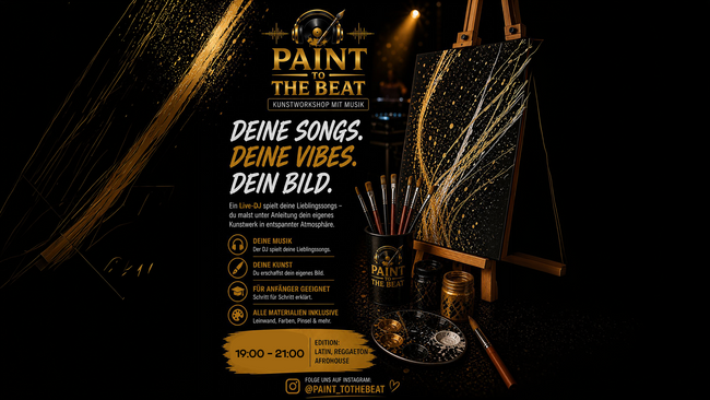 Paint to the Beat - Kunstworkshop mit Musik