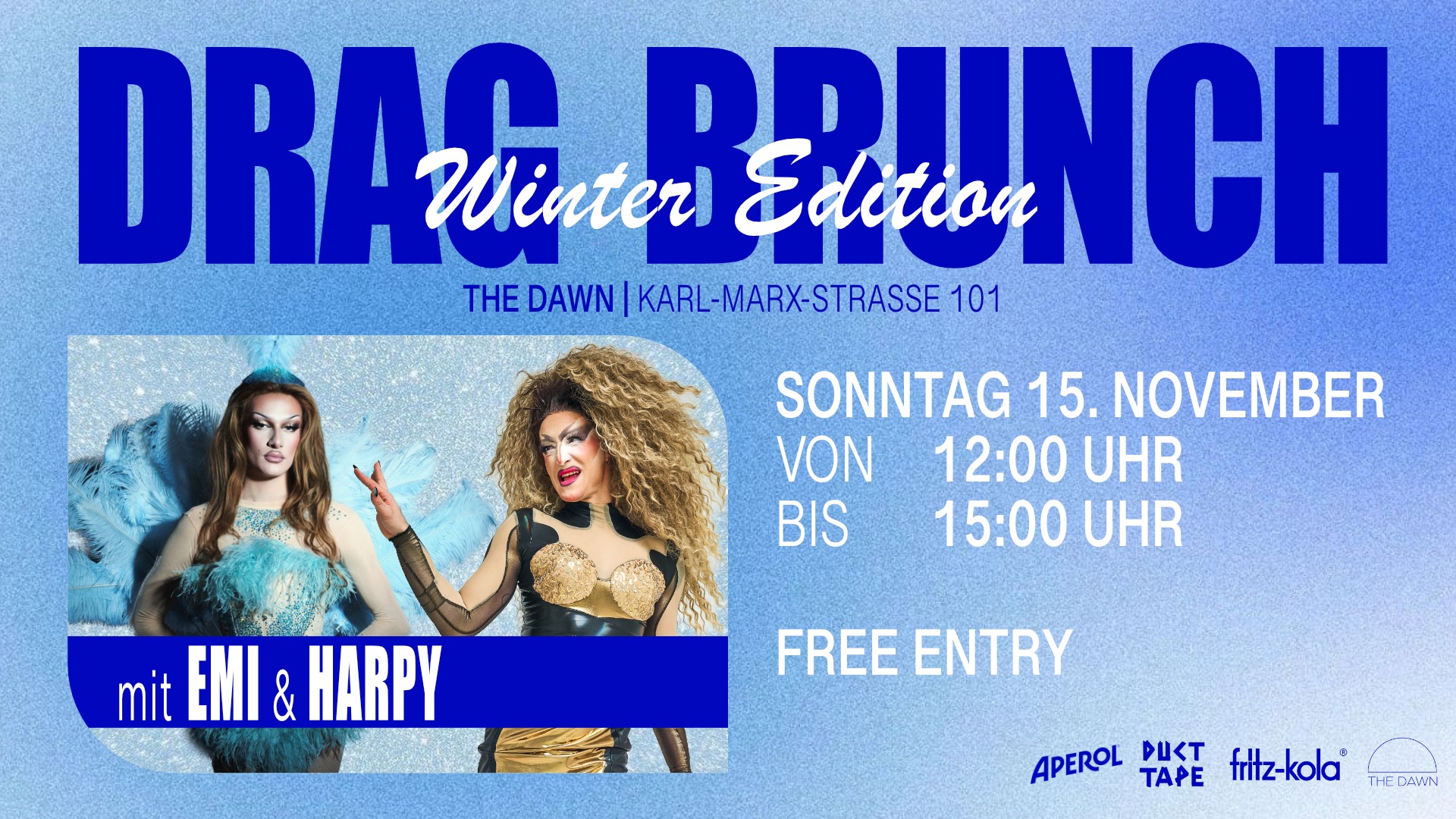 DRAG BRUNCH // sponsored by Fritz-Kola - Winter Edition