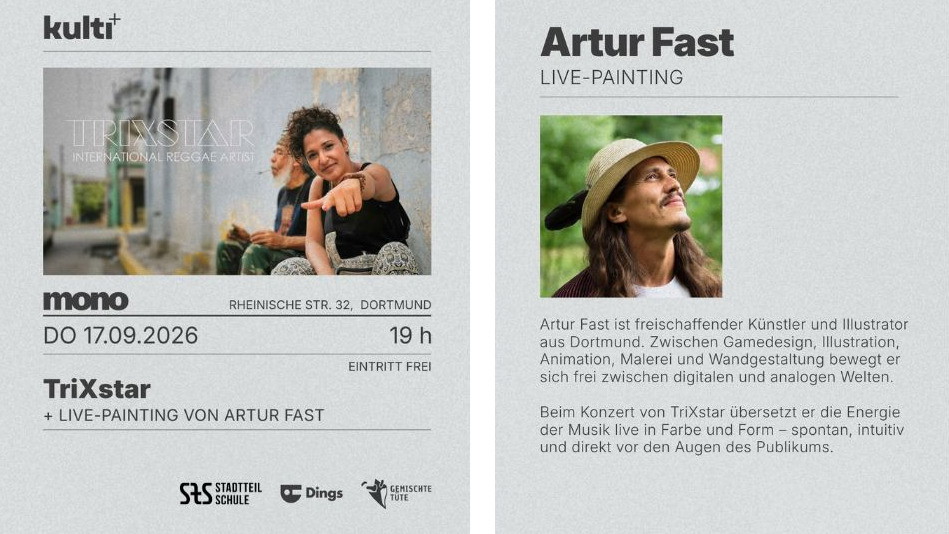 Kulti+ presänt: TriXstar in Cafe Mono Dortmund