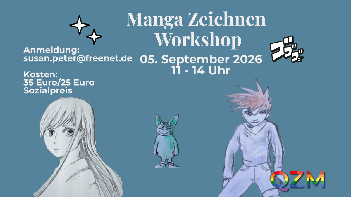 Titelbild der Veranstaltung Manga zeichnen Workshop