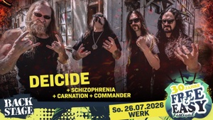 DEICIDE + SCHIZOPHRENIA + CARNATION + COMMANDER | FREE&EASY FESTIVAL 2026