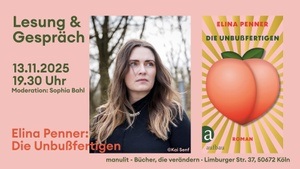 Lesung - "Die Unbußfertigen" von Elina Penner