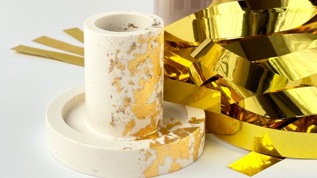 Jesmonite Kerzenständer