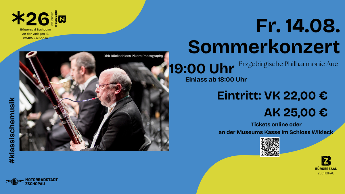 Titelbild der Veranstaltung Sommerkonzert der Erzgebirgischen Philharmonie Aue