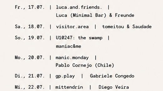 luca.and.friends. mit Luca ( Minimal Bar) & Freunde
