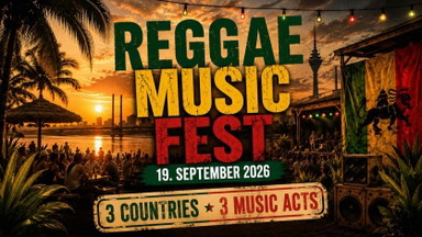 REGGAE MUSIC FEST - one love, one heart. three countries