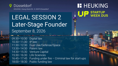 HEUKING Legal Session 2: Later-Stage Founder