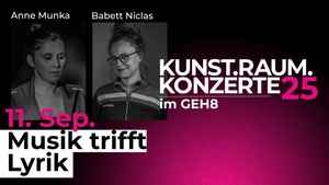 Kunst.Raum.Konzerte: Musik trifft Lyrik mit Munca & Niclas