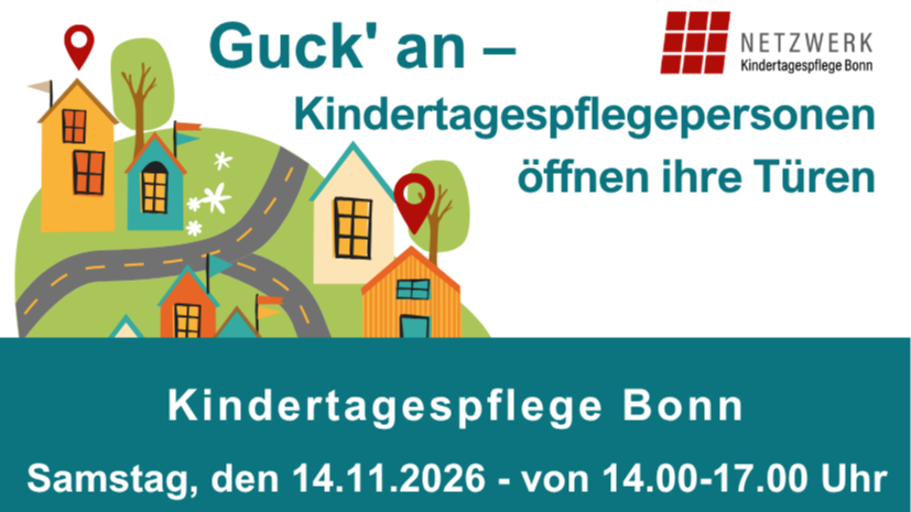 Guck an! – Kindertagespflegepersonen öffnen ihre Türen in Bonn